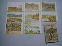 絵葉書　秋田風景　袋つき8枚