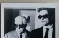 映画スチール写真２枚 　シシリアン　ジャン・ギャバン／アラン・ドロン