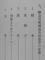両関創業百年史　 秋田県湯沢市酒造会社 伊藤仁衛門商店　【酒造業創業 生産 販売 醸造用機械器具容器等　年表】