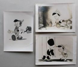 映画スチール写真3枚　ウォルト・ディズニー作品　ピノキオ