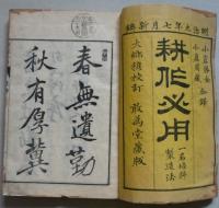 耕作必用　一名培料製造法　第一・二篇　２冊　