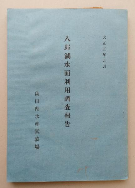 八郎湖水面利用調査報告 八郎湖深度図付き 【画像6枚掲載