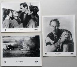 映画スチール写真　３枚　ベン・ハー　チャールトン・ヘストン　四六判

