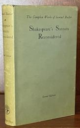 Shakespeare’s Sonnets Reconsidered