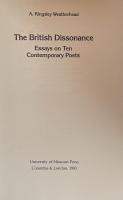 British Dissonance: Essays on Ten Contemporary Poets