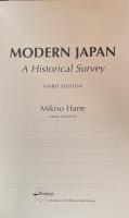 Modern Japan: A Historical Survey