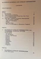 Katherine Mansfield and Literary Impressionism