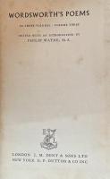 Wordsworth’s Poems. （Everyman's Library 998) Volume Three 