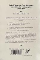 Colin Wilson, the first fifty years: an existential bibliography, 1956–2005.
Colin Wilson Studies #13