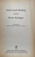 Early Greek Thinking:The Dawn of Western Philosophy