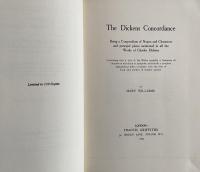 The Dickens Concordance: Being a Compendium of Names and Characters and Principal Places Mentioned in All the Works of Charles Dickens