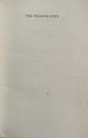 The Presocratics(Classical Life and Letters)