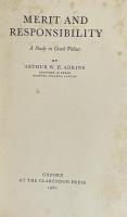 Merit and Responsibility: A Study in Greek Values