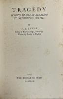 Tragedy: Serious Drama in Relation to Aristotle’s Poetics