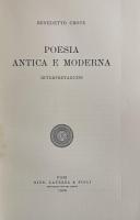 Poesia Antica e Moderna: Interpretazioni