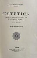 ESTETICA come scienza dell’espressione e linguistica generale. Teoria e Storia