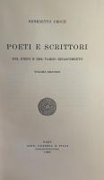 Poeti e scrittori del pieno e del tardo Rinascimento　3 vols. (Vol. I–III)