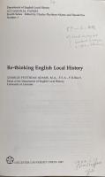 Re-thinking English Local History
