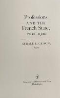 Professions and the French State, 1700–1900