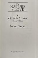 The Nature of Love.1.Plato to Luther