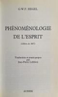 Phénoménologie de l'Esprit (édition de 1807)
