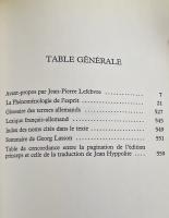 Phénoménologie de l'Esprit (édition de 1807)