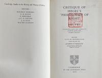 Karl Marx: Critique of Hegel’s ‘Philosophy of Right’(Cambridge Studies in the History and Theory of Politics)
