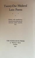 Twenty-One Medieval Latin Poems