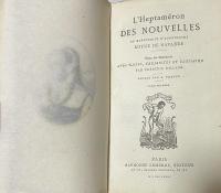 L’Heptaméron des Nouvelles de Marguerite d’Angoulême Royne de Navarre (Collection “Petite Bibliothèque Littéraire”)
3 volumes, Complete set.