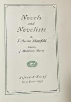 Novels and Novelists