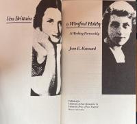 Vera Brittain and Winifred Holtby: A Working Partnership