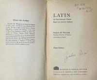 Latin: An Introductory Course Based on Ancient Authors