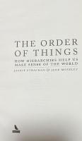 The Order of Things: How Hierarchies Help Us Make Sense of The World