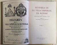 Historia de la Villa Imperial de Potosí, Tomos I–III.
