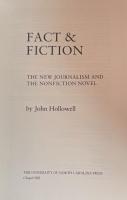 Fact and Fiction: The New Journalism and the Nonfiction Novel