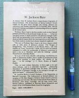 The Achievement of Samuel Johnson  W.Jackson Bate