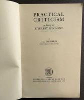 Practical Criticism  A Study of Literary Judgement