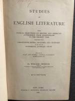 Studies in English Literature  Being typical selections of British and American authorship,from Shakespeare to the present time together with
definitions,notes,analyses,and glossary as an aid to systematic literary study