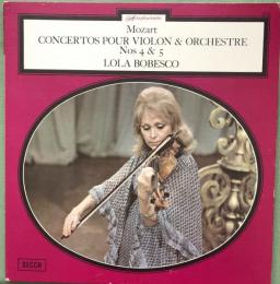 Mozart Concertos Pour Violin &Orchestre Nos4&5  Lola Bobesco