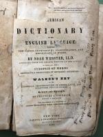 An American Dictionary of the English Language;exbiting the origin,orthography,pronounciation,and definitions of words.
By Noah Webster,LL.D. abridged from the quarto edition of the author to which are added a synopsis of words differently pronounced by different orthoepist and Walker's Key to the classical pronounciation of Greek,Latin,and scripture proper names.
Revised and enlarged by Chauncey A . Goodrich Professor in Yale College. with the addition of a vocabulary of modern geographical names with their pronunciations.