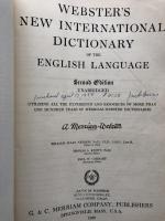 Webster's New International Dictionary of the English Language