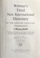 Webster's Third New International Dictionary of the English Language Unabridged