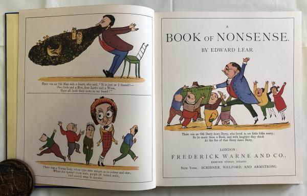 LEAR'S BOOK OF NONSENSE 130 Coloured Illustrations(Edward Lear ...