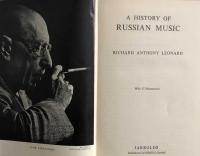 A History of Russian Music