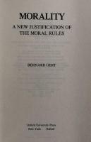 Morality: A New Justification of the Moral Rules