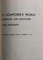 A Composer's World: Horizons and Limitations