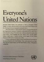 Everyone's United Nations ：　A Handbook on the work of the United Nations