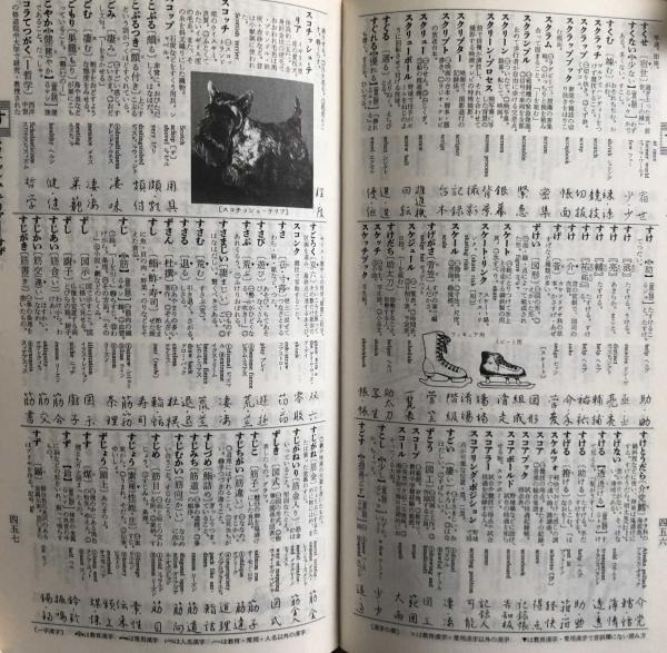 机上辞典 和英併用 全面改訂第2版 文学博士高野辰之編 緑表紙