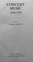 The New Oxford History of Music  Concert Music 1630-1750　VolumeⅥ