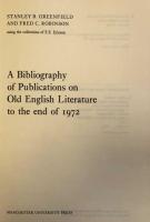 A Bibliography of Publications on Old English Literature to the End of 1972